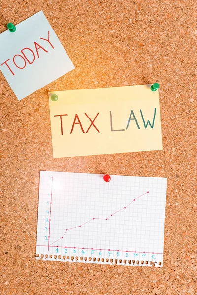 Text Sign Showing Tax Law Business Photo Text Governmental Assessment — ストック写真