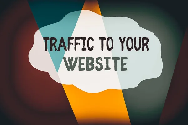 Conceptual Hand Writing Showing Traffic Your Website Concept Meaning Lifeblood — Stock Photo, Image