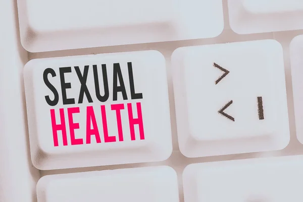 Kézírás Szöveg Szexuális Egészség Fogalmi Fotó Pozitív Tiszteletteljes Megközelítés Szexuális — Stock Fotó