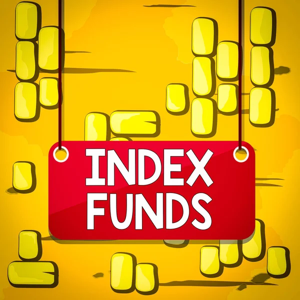Tekst Schrijven Index Fondsen Zakelijke Foto Showcasing Beleggingsfonds Gebouwd Aandelen — Stockfoto