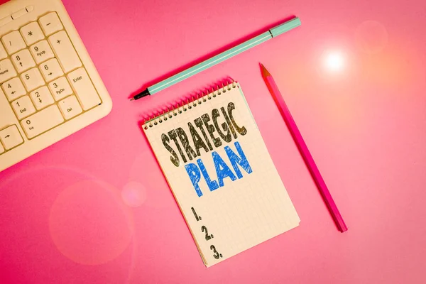 Conceptuele Handschrift Toont Strategisch Plan Concept Betekent Een Systematisch Proces — Stockfoto