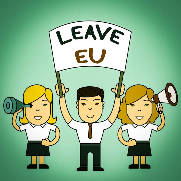 Conceptual Hand Writing Showing Leave Concept Meaning Act Demonstrating Leave — Stock Photo, Image