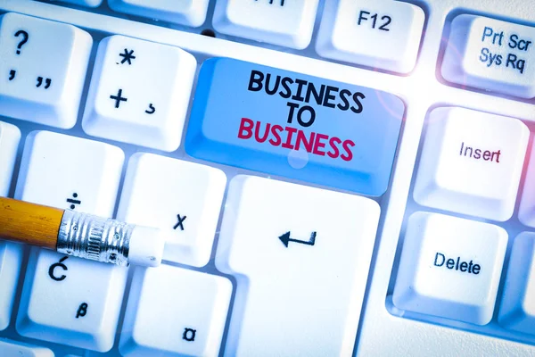 Schrijfbriefje Met Business Business Business Concept Voor Commerciële Transactie Tussen — Stockfoto