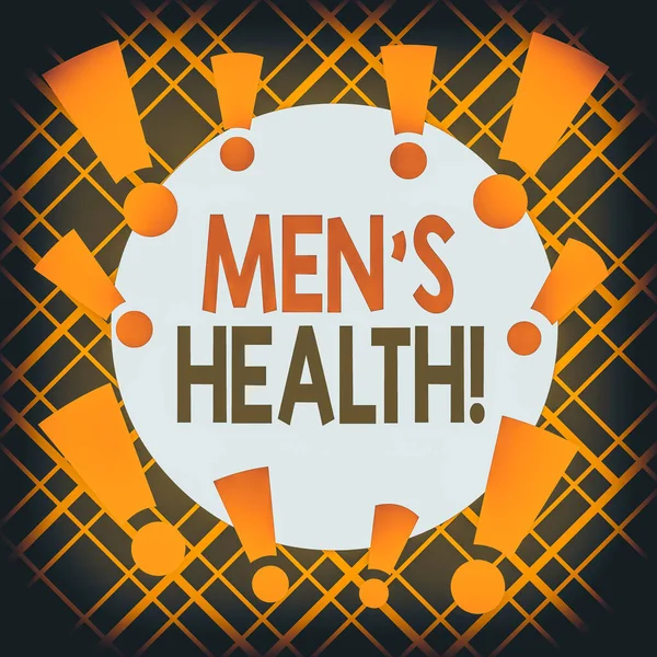Signo Texto Que Muestra Men Health Foto Negocios Mostrando Estado — Foto de Stock