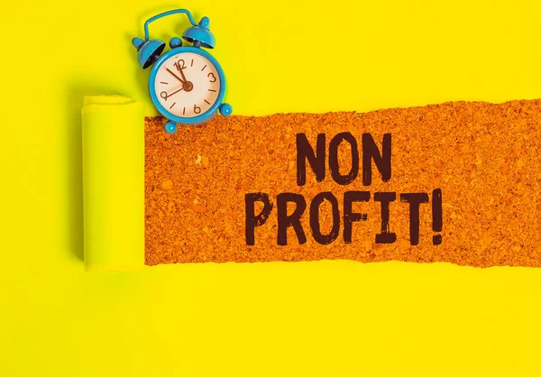 Scrittura Concettuale Mano Che Mostra Profit Concetto Che Significa Non — Foto Stock