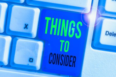 Düşünülmesi gereken şeyleri gösteren kavramsal el yazısı. Kavram derken, özellikle karar verirken dikkatli düşünün.