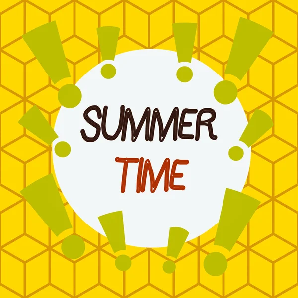 시간을 나타내는 표지판 비즈니스 텍스트 시즌중 비대칭 형태의 디자인 — 스톡 사진