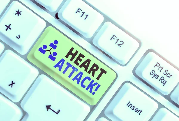 Word Writing Text Heart Attack Business Photo Showcasing Sudden Occurrence — 스톡 사진