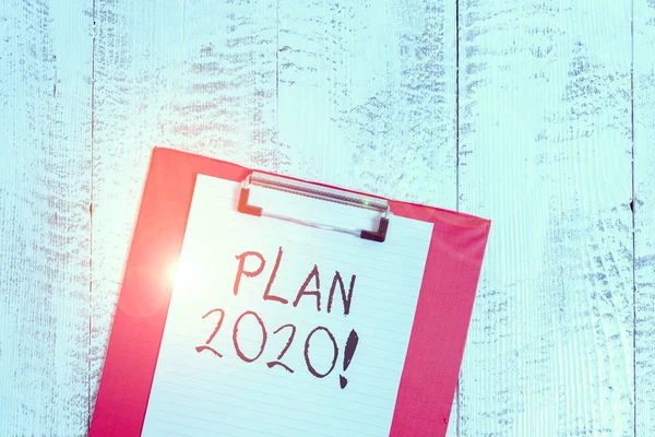 Word Writing Text Plan 2020 Business Photo Showcasing Detailed Proposal — 스톡 사진