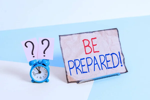 Writing Note Showing Prepared Business Concept Try Always Ready Deal — Stock Photo, Image