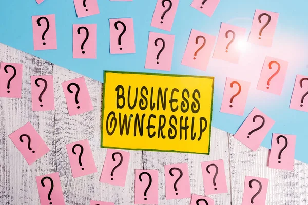 Word Writing Text Business Ownership Business Photo Showcasing Control Dictate — 스톡 사진