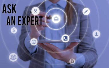 Ask An Expert 'ı gösteren bir not yazıyorum. Kuralları anlayan ve kabul eden onaylama için iş kavramı