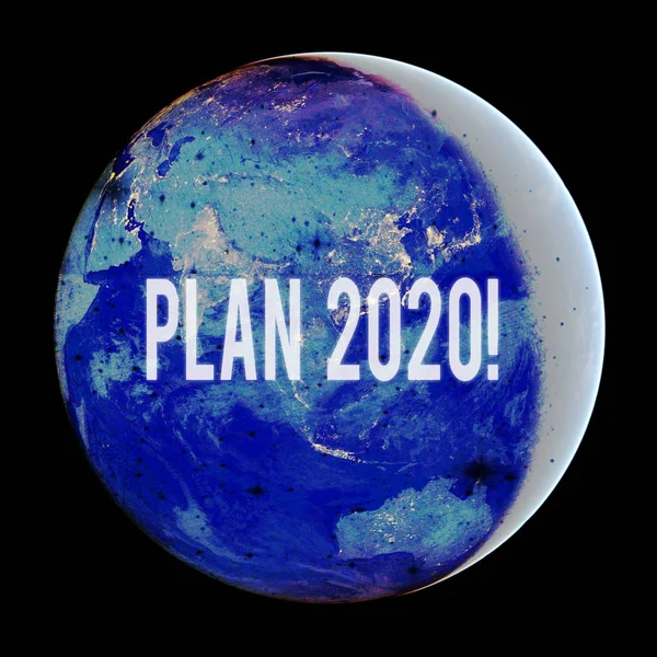 Conceptueel Handschrift Met Plan 2020 Concept Betekent Gedetailleerd Voorstel Doen — Stockfoto