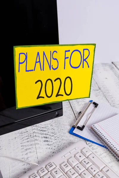 Word Writing Text Plans 2020 Business Photo Showing Intention Decision — Φωτογραφία Αρχείου