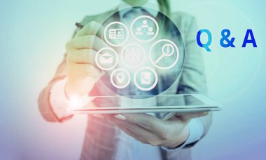 Sorulmakta olan sorular ve cevaplar olarak tanımlanan Kavram anlamını gösteren Kavram ve A. Kavramsal el yazısı