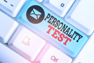 El yazısı Kişilik Testi. Kavramsal fotoğraf Huanalysis gösteriminin değerlendirilmesinde kullanılan bir yöntem