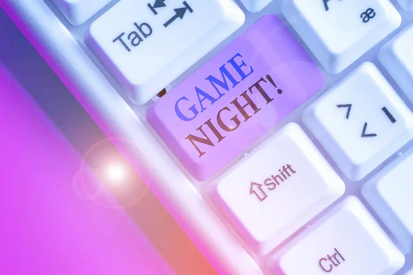 Textový Znak Zobrazující Noční Hru Text Zaměstnání Obvykle Volaná Pro — Stock fotografie