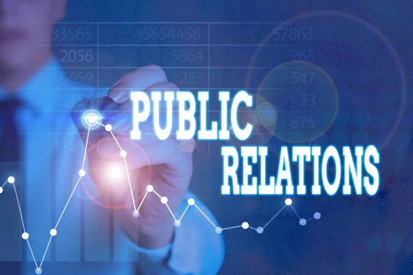 Writing Note Showing Public Relations Business Concept State Relationship Public — 스톡 사진