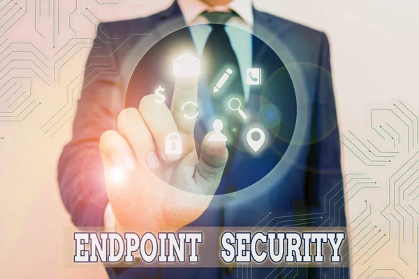 Conceptual Hand Writing Showing Endpoint Security Concept Meaning Methodology Protecting — 스톡 사진