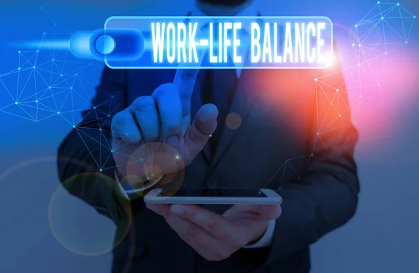 Word Writing Text Work Life Balance Business Photo Showcasing Time — Stock Photo, Image