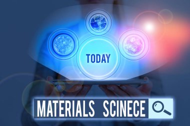 Sözcük yazma materyal bilimi. Nasa tarafından desteklenen bu görüntünün madde elementlerinin özelliklerini içeren disiplinler arası fotoğraf gösterimi