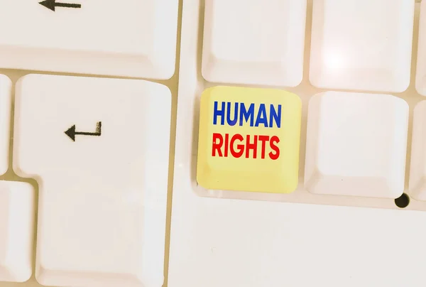 Handwriting Text Huanalysis Rights Conceptual Photo Equality Fighting Your Rights — 스톡 사진