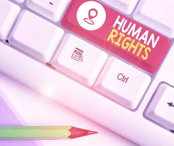 Huanalysis Rights 표지판 개인의 권리를 싸우는 — 스톡 사진