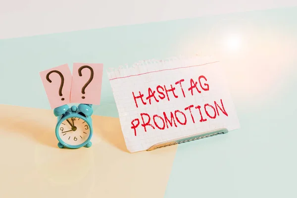 Text Sign Showing Hashtag Promotion Business Photo Text More Showing — 图库照片