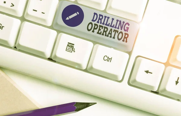 Word Writing Text Drilling Operator Business Photo Showcasing Someone Rigging — 스톡 사진