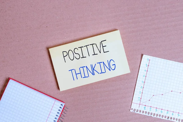 Nota Scrittura Che Mostra Pensiero Positivo Concetto Business Atteggiamento Mentale — Foto Stock