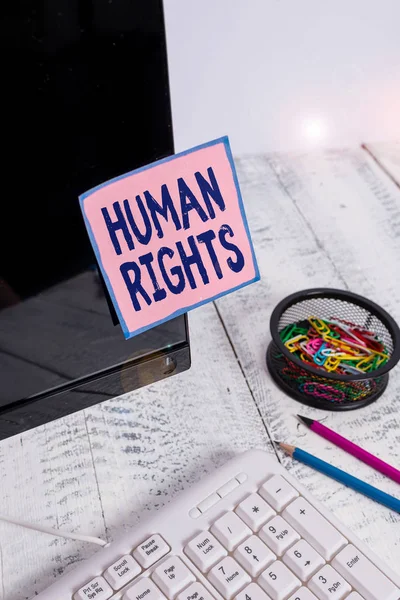 Handwriting Text Huanalysis Rights Conceptual Photo Equality Fighting Your Rights — 스톡 사진