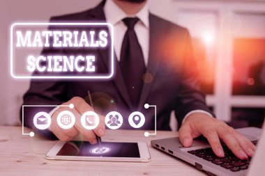 Materyal Bilimini gösteren bir not yazıyorum. Maddenin özelliklerini içeren disiplinler arası alan konsepti