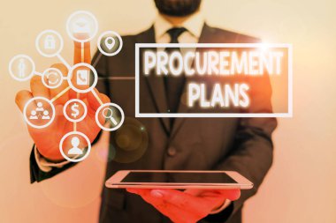 Satınalma Planlarını gösteren metin işareti. Satın alma zaman dilimlerini belirleyen kavramsal fotoğraf.