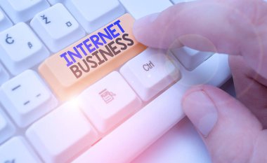 Handwriting text Internet Business. Conceptual photo business or commercial transactions that take place online