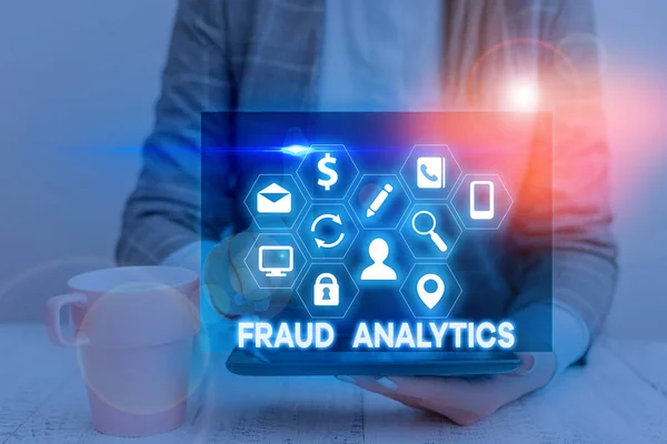 Handwriting Text Fraud Analytics Conceptual Photo Identification Actual Expected Fraud — Stock Photo, Image