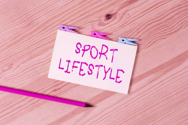 Text Skylt Som Visar Sport Lifestyle Business Photo Text Fond — Stockfoto