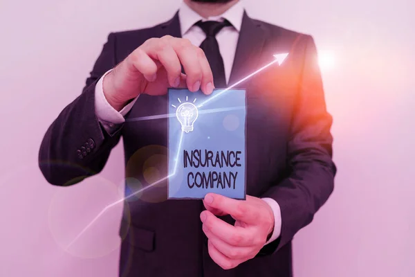 Word Writing Text Insurance Company Business Photo Showcasing Company Offers — 스톡 사진