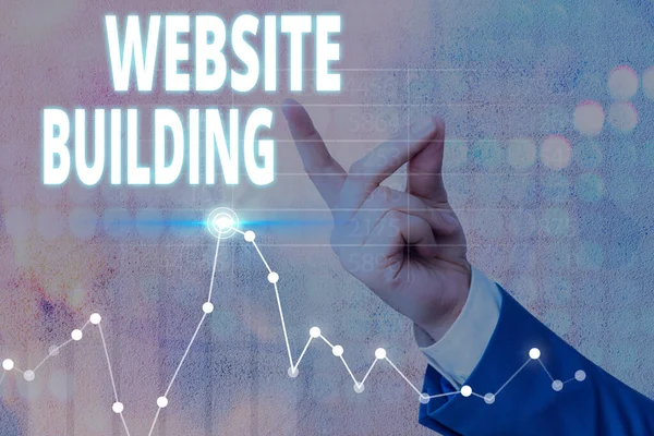 Conceptual Hand Writing Showing Website Building Concept Meaning Tools Typically — Stock Photo, Image