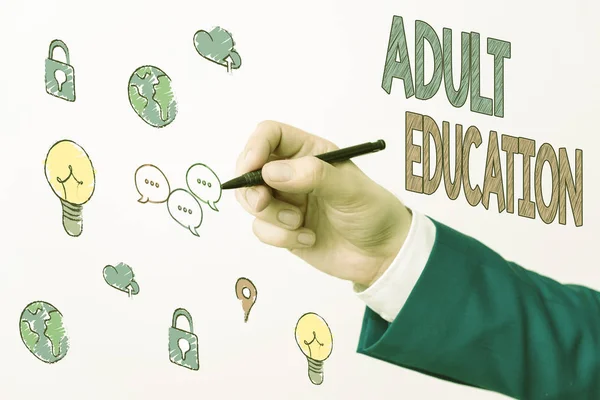 Handwriting Text Writing Adult Education Conceptual Photo Educational Programs Adults — 스톡 사진