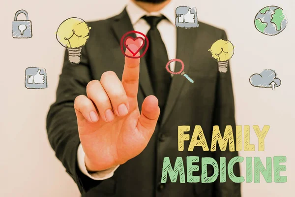 Una Lettera Che Mostra Medicina Famiglia Business Concept Fornire Assistenza — Foto Stock