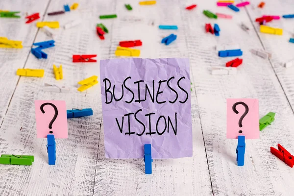 Word Writing Text Business Vision Business Photo Showcasing Description What — Stok fotoğraf
