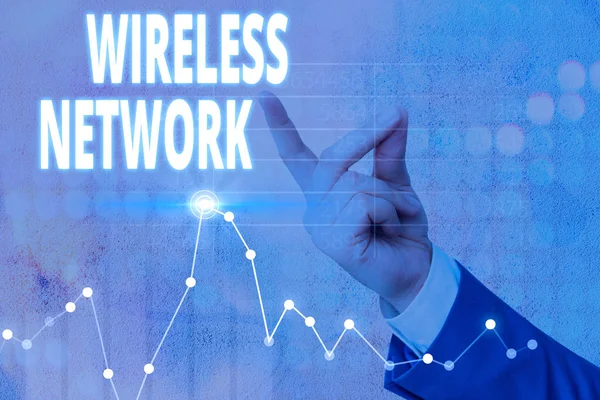 Conceptual Hand Writing Showing Wireless Network Concept Meaning Computer Network — Stock Photo, Image