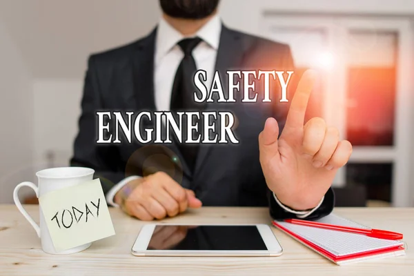 Escritura Manual Conceptual Que Muestra Ingeniero Seguridad Concepto Que Significa —  Fotos de Stock