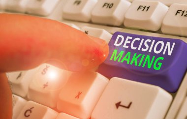 Karar verme sürecini gösteren bir not yazıyorum. Özellikle önemli kararlar alma süreci için iş kavramı