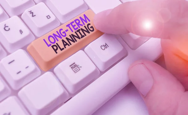 Handwriting Text Long Term Planning Conceptual Photo Establishing Goals You — 스톡 사진