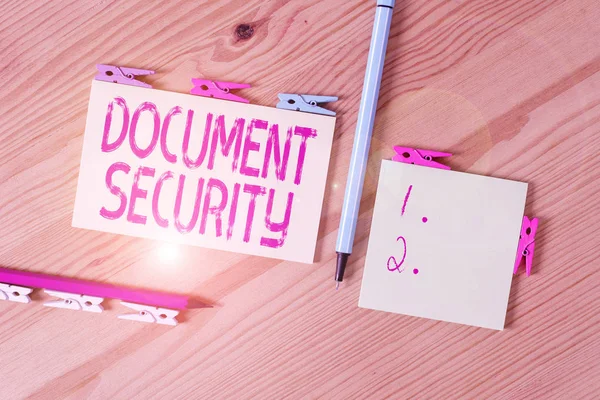 Handwriting Text Document Security Conceptual Photo Means Which Important Documents — Stok fotoğraf