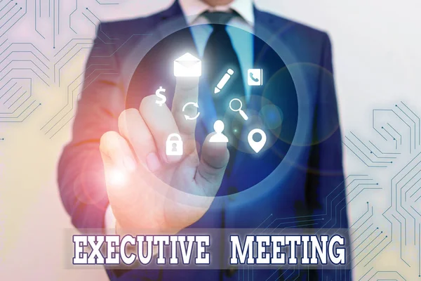 Conceptuele Handschrift Waaruit Blijkt Executive Meeting Concept Betekent Een Specifiek — Stockfoto