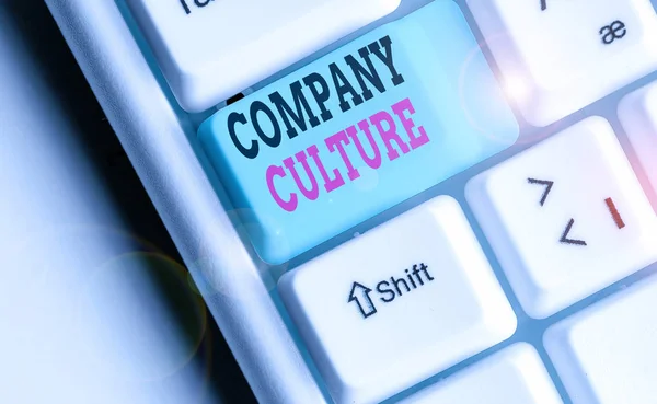 문화를 글쓰기 회사의 특징을 이루는 가치관 비즈니스 — 스톡 사진