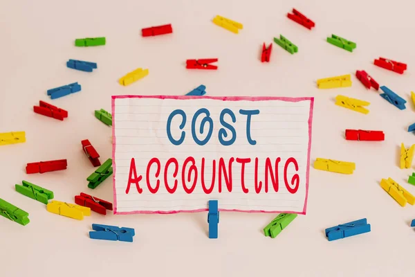 Conceptual Hand Writing Showing Cost Accounting Concept Meaning Recording All — 스톡 사진