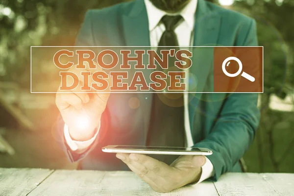 Text Sign Showing Crohn Disease Business Photo Showcasing Chronic Inflammatory — ストック写真